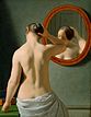 C W Eckersberg 1841 - Kvinde foran et spejl