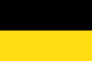 ?ハプスブルク君主国(オーストリア帝国とオーストリア＝ハンガリー二重帝国を含む)の旗。ツィスライタニエンを代表する旗としても使用された