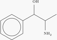 Molecule structure of Phenylpropanolamineحيث