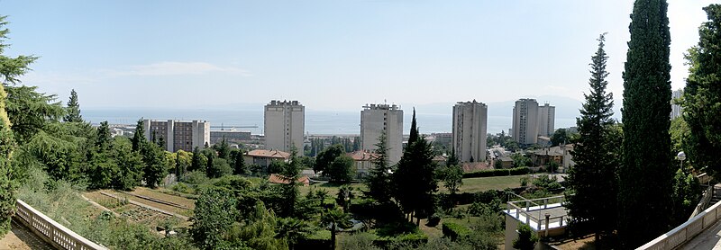 Larĝa panoramo en Rijeka