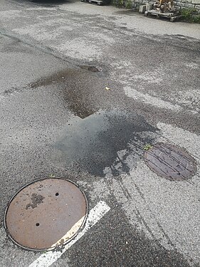 3 manhole covers in Tallinn