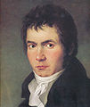 Ludwig van Beethoven omtrent 1804. Han mistet hørselen og forandret symfonien og konsertmusikk i denne perioden. Malt av: Joseph Willibrord Mähler