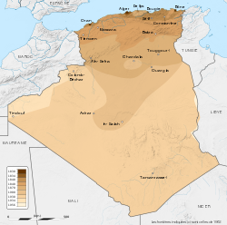 Алжиру: історичні кордони на карті