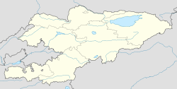موقعیت شهر بیشکک در کشور قرقیزستان