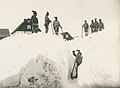 Snow clearing in Nuuk (c.1900)