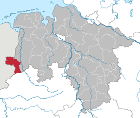 Localisation de Arrondissement du comté de Bentheim