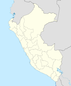Mapa konturowa Peru, blisko centrum po prawej na dole znajduje się punkt z opisem „Maras”