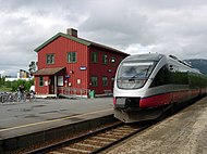 Transporte ferroviário local em Rognan
