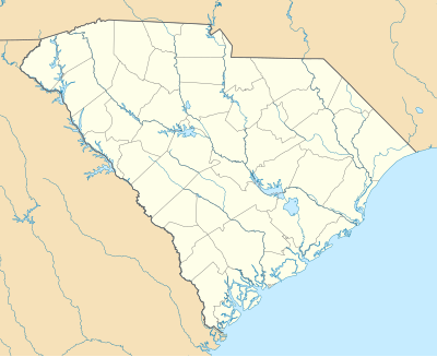Mapa konturowa Karoliny Południowej
