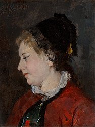 مری کست، Portrait of Madame Sisley 1873