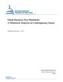 R40860 - Small Business Size Standards - A Historical Analysis of Contemporary Issues