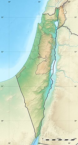 Табун (печера). Карта розташування: Ізраїль