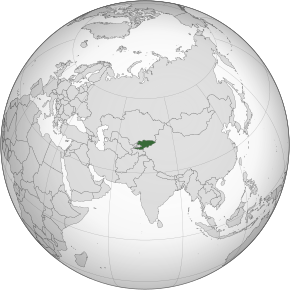 Localizarea Kârgâzstanului