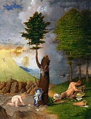 Allégorie du Vice et de la Vertu, Lorenzo Lotto 1505, National Gallery of Art de Washington.