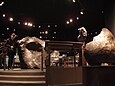 Ahnighito und zwei weitere Meteoriten im American Museum of Natural History