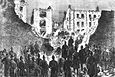 Die beim Bombenanschlag von Clerkenwell zerstörte Gefängnismauer