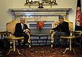 He met Afghan President Hamid Karzai in Kabul, Afghanistan, on January 16, 2007