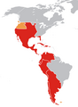 مناطق تحت استعمار اسپانیا در قاره آمریکا
