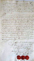 Прикінцевий протокол опитування свідків для підтвердження фактів щодо чудотворності ікони зі стверджувальними підписами та печатками, 1742 р.