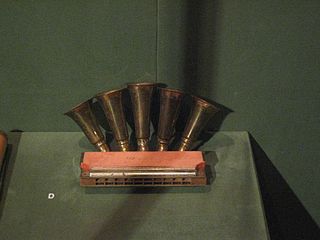 Hohner német hangszerkészítő által készített szájharmonika kb. 1915-ből