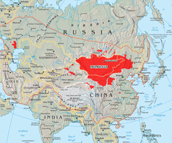 Verspreiding van Mongools