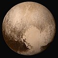 Plutone fotografato dalla sonda New Horizons il 14 luglio 2015
