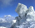 قله الوند در زمستان