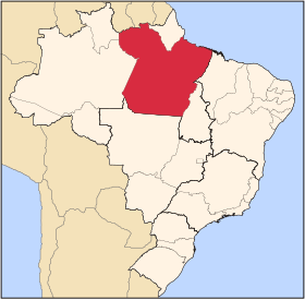 파라주가 강조된 브라질 지도