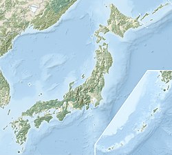 Động đất Tottori 2000 trên bản đồ Nhật Bản