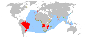 Peta anachronous Empayar Portugal (1415-1999)