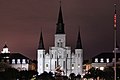 St. Louis Cathederal at night