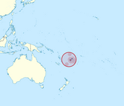 Localisation des Fidji.