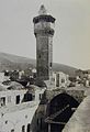 Minaret en ingang van de 10e-eeuwse Grote Moskee van Nablus (1908)
