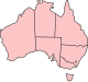 מפת מדינות אוסטרליה
