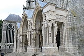 Portic gotic al Catedralei Notre-Dame din Chartres (Chartres, Franța)