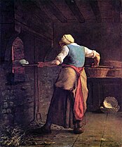 Ժան-Ֆրանսուա Միլլեի «Հաց թխող կինը» նկարում պատկերված ջեռոց (1854)
