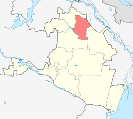 Die ligging van Oktjabr-rajon in Kalmikië