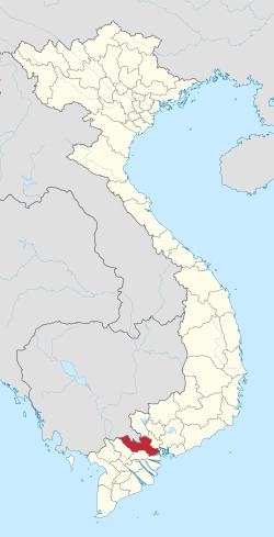 Location of Long An within Vietnam