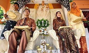 Wedding ceremony in Malaysia