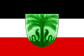Návrh vlajky německého Togolandu Poměr stran: 2:3