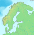Skandinavien: Topographisch