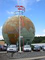 Worlds largest globe located in Silkeborg, Denmark.