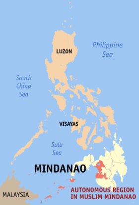 Mapa a pakabirukan ti Agwaywayas a Rehion iti Muslim a Mindanao