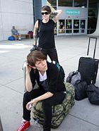 Tegan and Sara vid San Diego Airport, september 2008