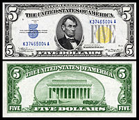 $5 (Fr.2307) آبراهام لینکلن