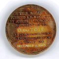 One of the medals from the Astronomical Society of the Pacific to Daniel du Toit for the discovery of each of the comets