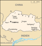 Lage Bhutans