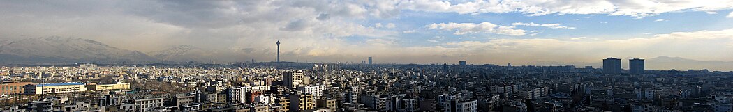 Панорамна гледка към Техеран