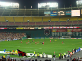 Das RFK Stadium während eines Fußballspieles.