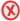 Red X symbol